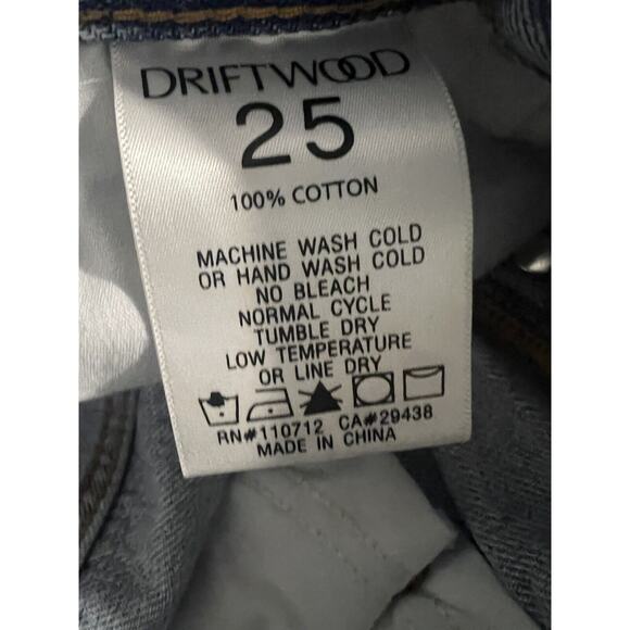 Driftwood Parker Wide Leg Jeans Size 25 - Picture 9 of 10